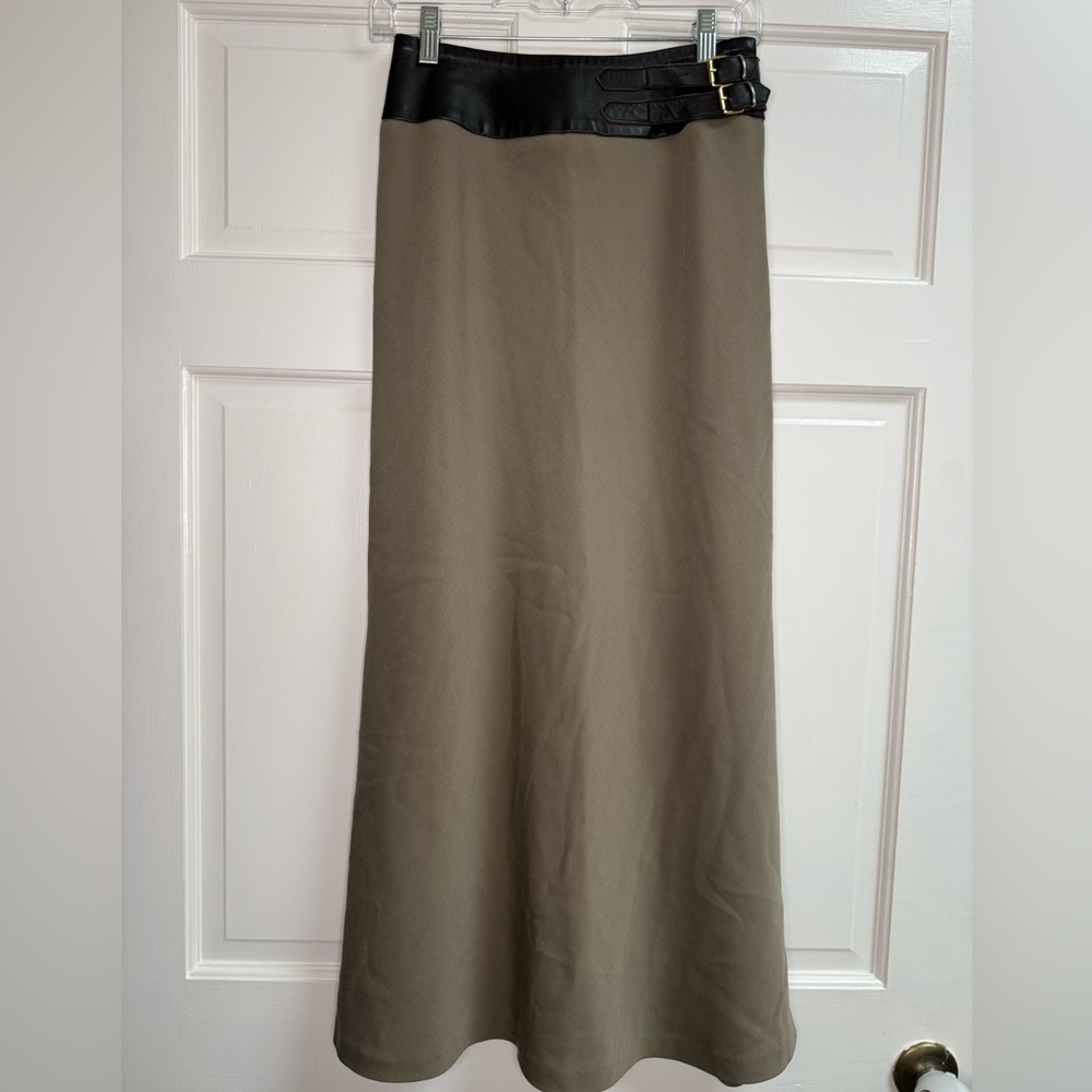 Carlisle Black and Brown Maxi Skirt